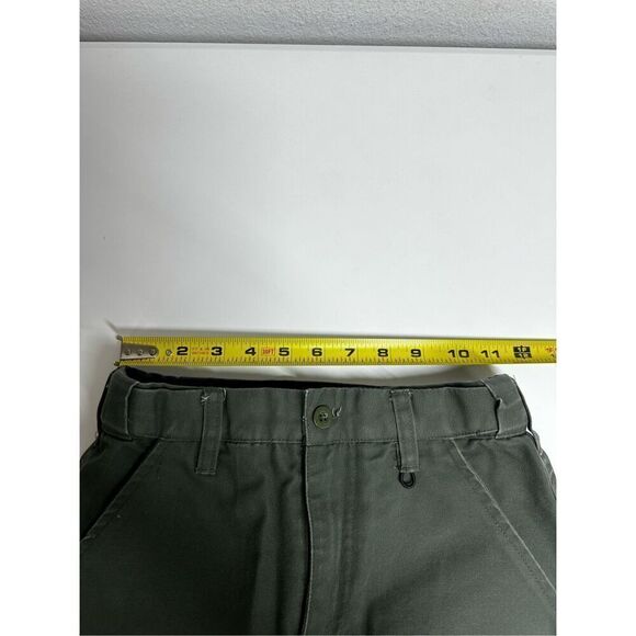 Boy Scout Shorts Youth Size 8 Uniform Canvas Green Cargo Cotton/Polyester *Notes - Picture 8 of 10